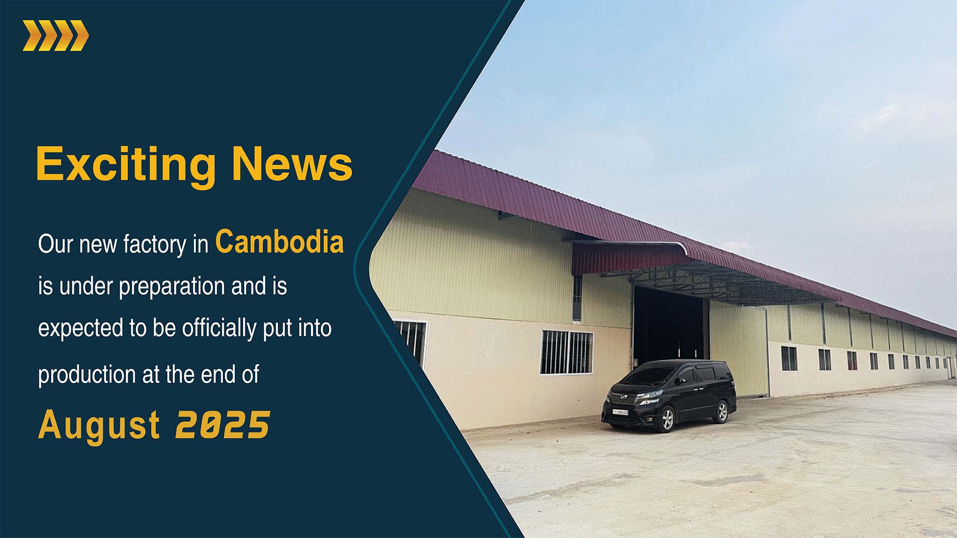 📣 Exciting News: Our New Cambodia Factory Is About To Start Production!